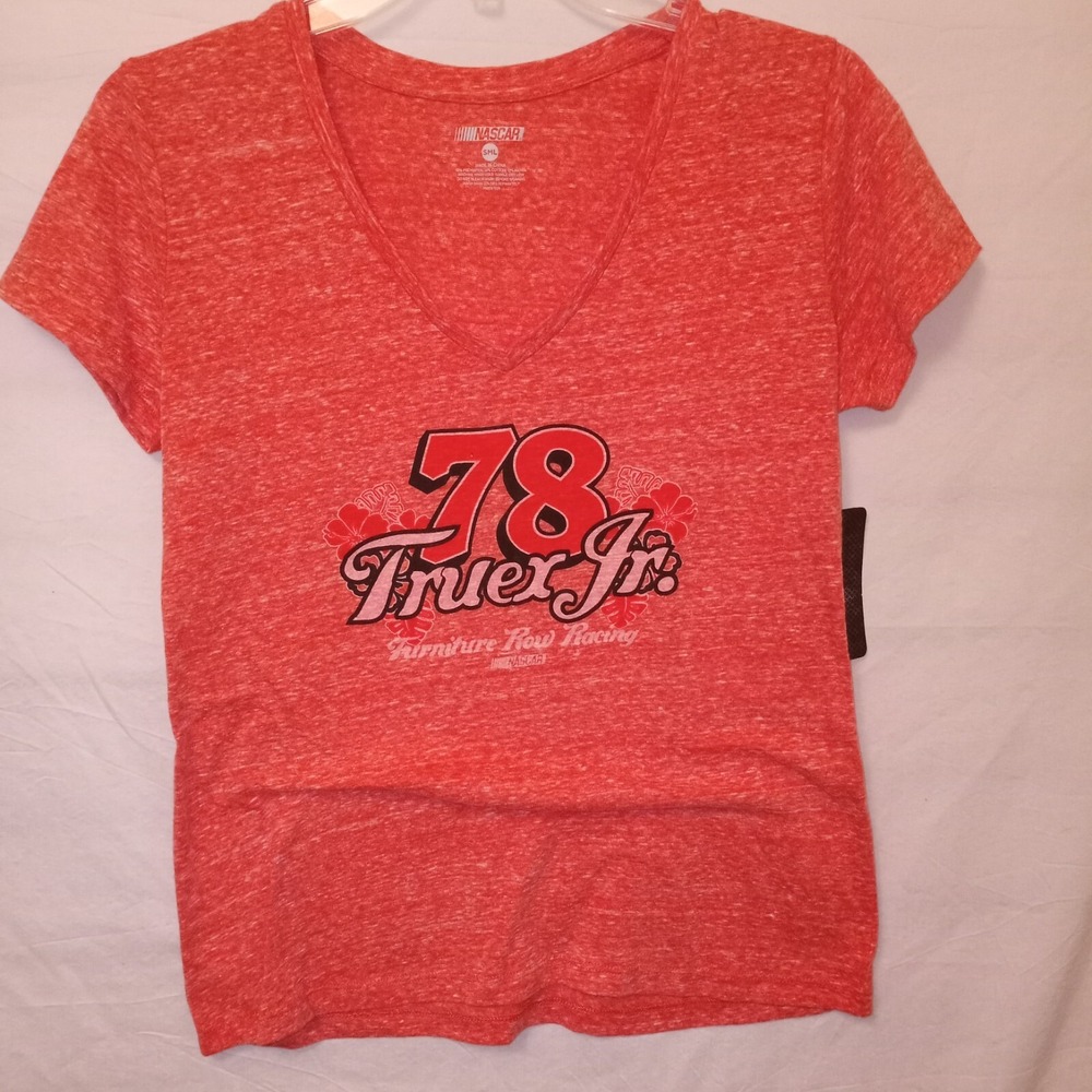 Nascar Ladies Small‎ T-shirt  #78 Truex Jr  Orange NWT